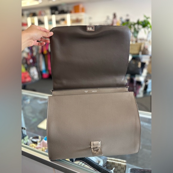 Celine Leather Taupe Large Hand Bag - Picture 4 of 10
